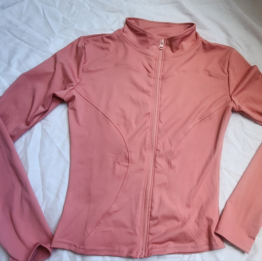Women's Long Sleeve Running Jacket Slim Fit Sports Shirts Quick Dry Yoga Fitness
